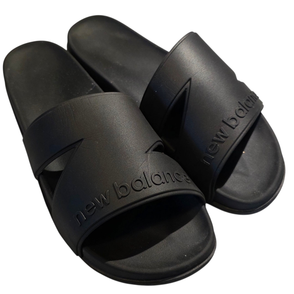 New Balance Black Slide Sandals 12 EUC Style 200 N